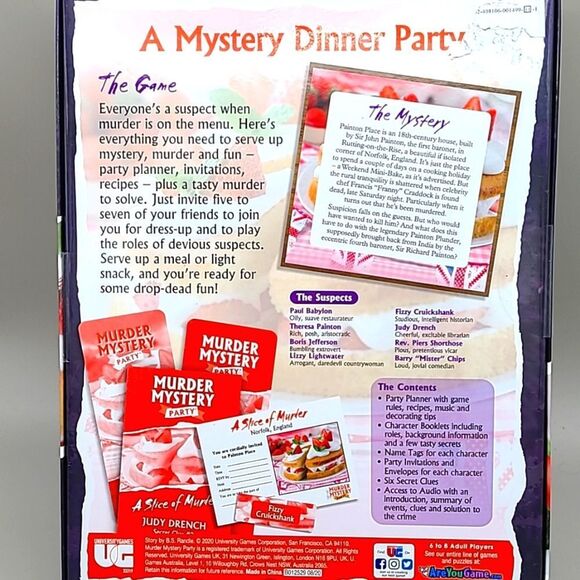 A Mystery Dinner Party Game, A Slice of Murder - Picture 5 of 9